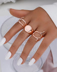 12PCS Gold Stackable Rings Set