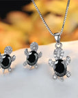 Turtle Tranquility Necklace Earring Set