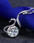 Diamond Swan Necklace