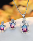Turtle Tranquility Necklace Earring Set