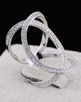 Hugs n' Kisses Diamond Crystal Ring