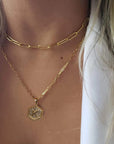 Chic Hexagon Letter Necklace