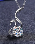Diamond Swan Necklace