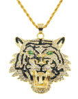 Roar of Glam: Sparkling Tiger Necklace