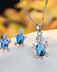 Turtle Tranquility Necklace Earring Set