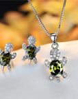 Turtle Tranquility Necklace Earring Set