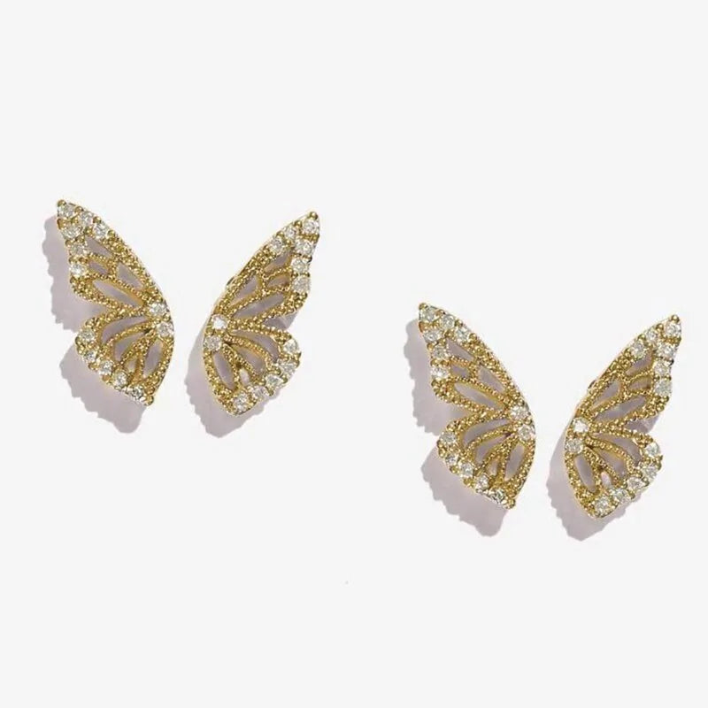 Glimmering Butterfly Wing Studs