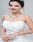Bridal Jewelry Set - Rhinestone Necklace and Chain