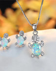 Turtle Tranquility Necklace Earring Set