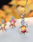 Turtle Tranquility Necklace Earring Set