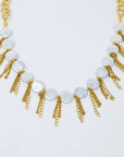Pearl Shell Chain Cascade Necklace