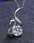 Diamond Swan Necklace