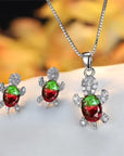 Turtle Tranquility Necklace Earring Set