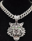 Roar of Glam: Sparkling Tiger Necklace