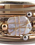 Leopard Luxe Layered Bangle