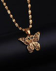 Kiona Gold Butterfly Necklace