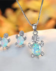 Turtle Tranquility Necklace Earring Set