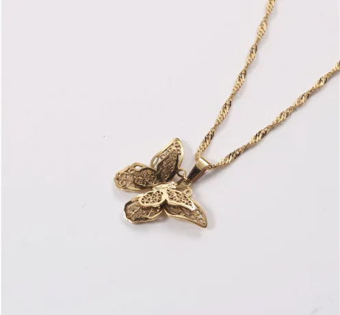 Kiona Gold Butterfly Necklace