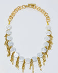 Pearl Shell Chain Cascade Necklace