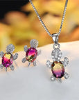 Turtle Tranquility Necklace Earring Set