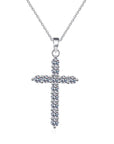 Moissanite Diamond Cross Necklace