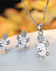 Turtle Tranquility Necklace Earring Set