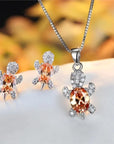 Turtle Tranquility Necklace Earring Set